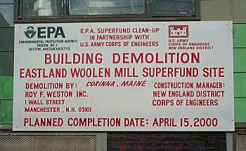 Demolition sign